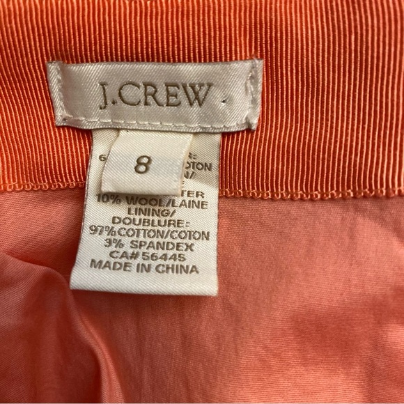 J.Crew No.2 Pencil skirt woven tweed orange pink - Picture 10 of 12